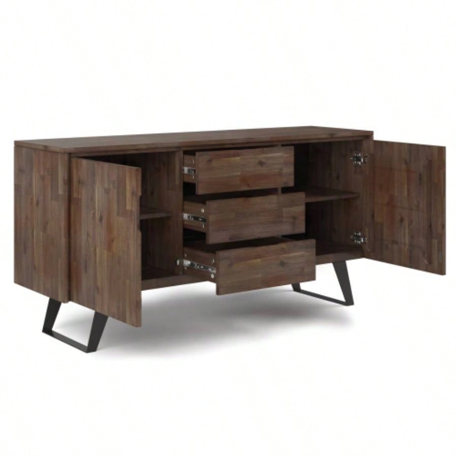 Lowry - Sideboard Buffet - Rustic Natural Aged Brown