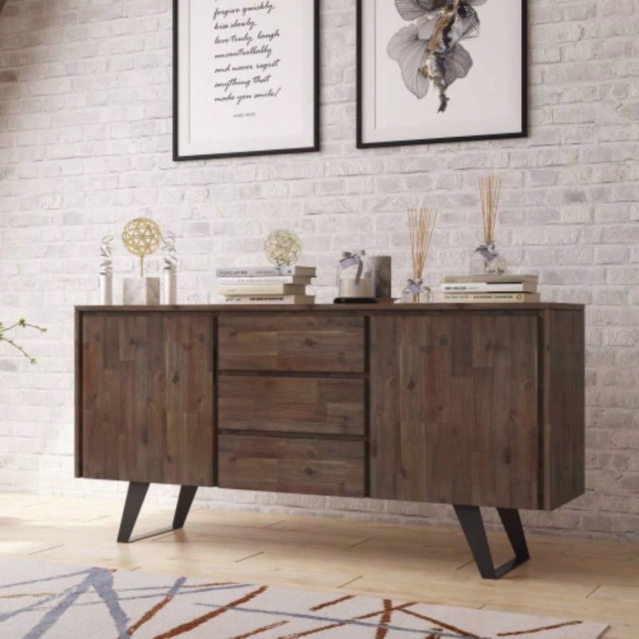 Lowry - Sideboard Buffet - Rustic Natural Aged Brown