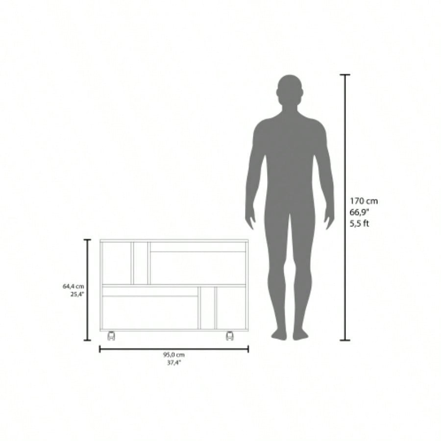 Norwood Table Cart, Living room, White