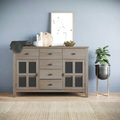 Artisan Solid Wood Sideboard Buffet in Distressed