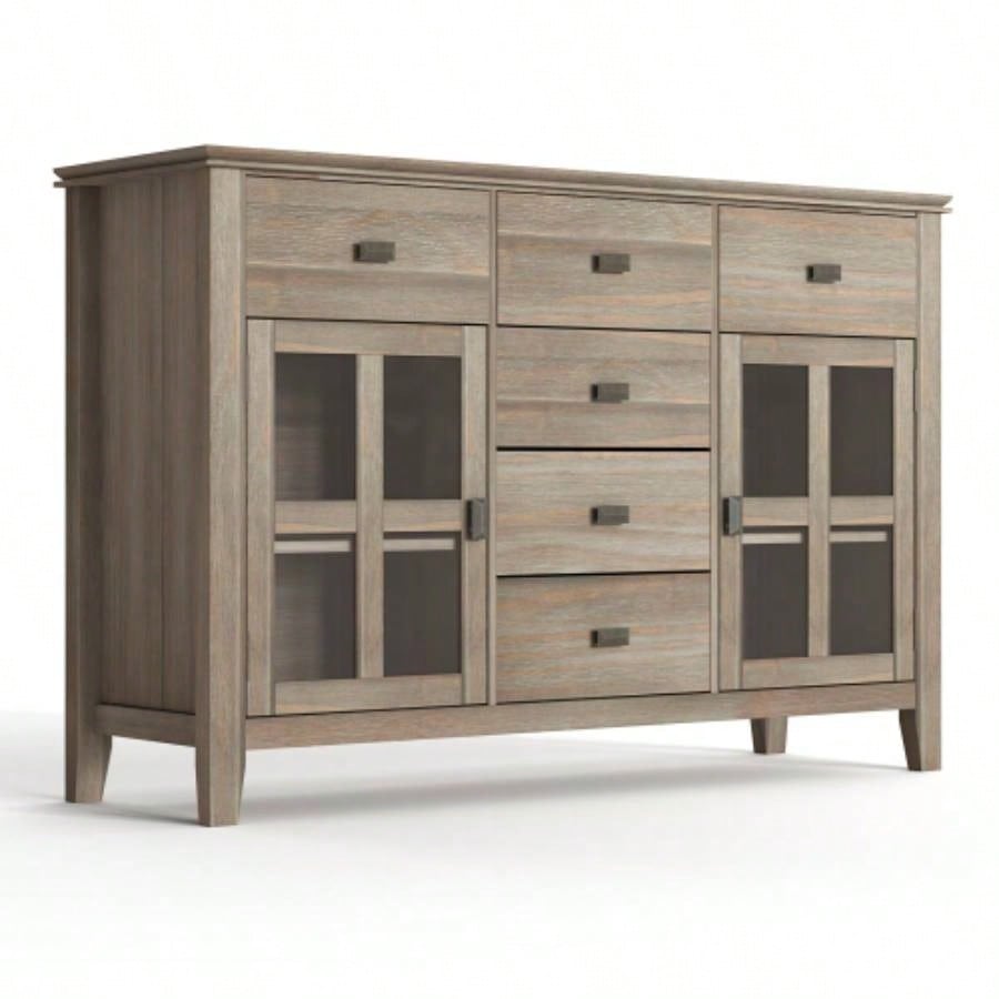 Artisan Solid Wood Sideboard Buffet in Distressed