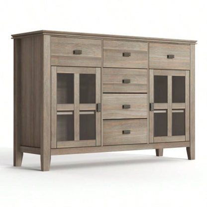 Artisan Solid Wood Sideboard Buffet in Distressed