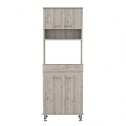 Santa Maria 1 - Drawer 1 - Shelf Area Pantry with Adjustable Metal Light
