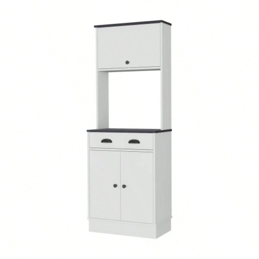 White and Black 2 - Cabinet Kitchen Pantry