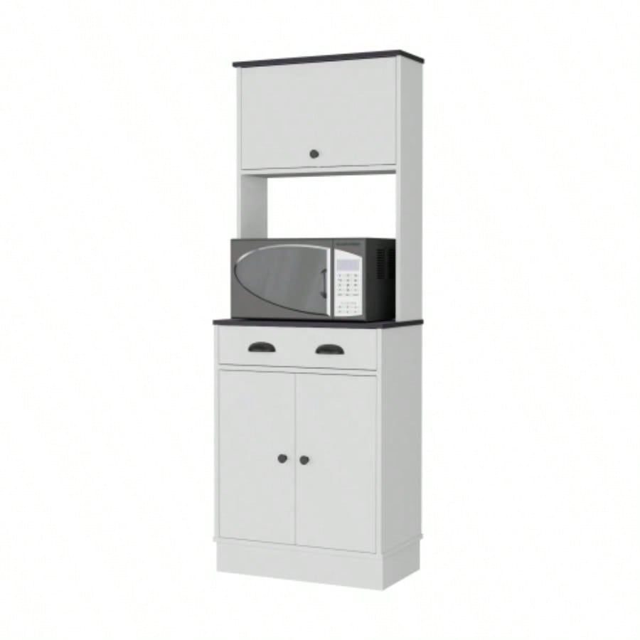 White and Black 2 - Cabinet Kitchen Pantry