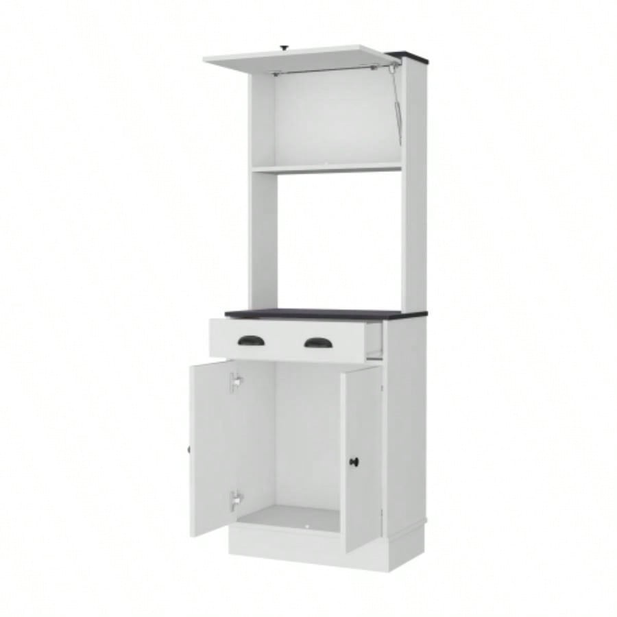 White and Black 2 - Cabinet Kitchen Pantry