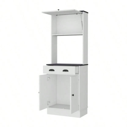 White and Black 2 - Cabinet Kitchen Pantry