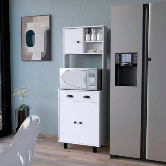 White 1 - Drawer Kitchen Pantry