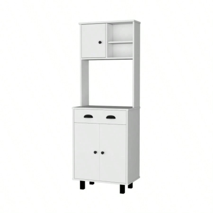 White 1 - Drawer Kitchen Pantry