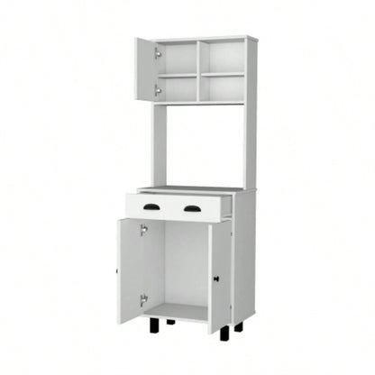 White 1 - Drawer Kitchen Pantry