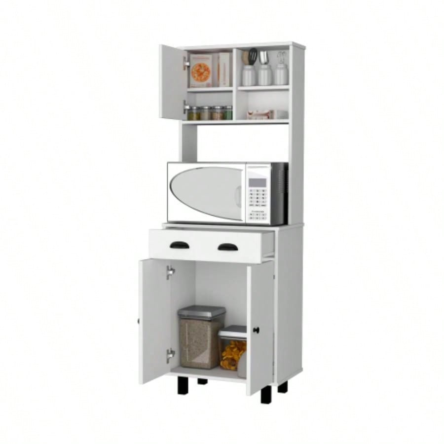 White 1 - Drawer Kitchen Pantry