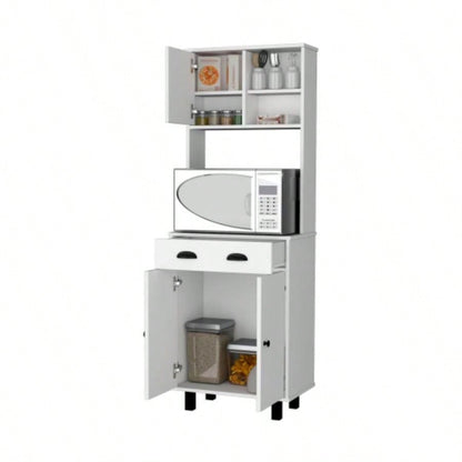 White 1 - Drawer Kitchen Pantry