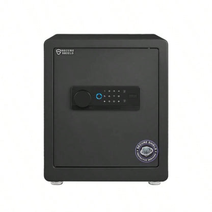 1.52 Cuft Safe Box, Solid Alloy Steel Office Hotel Home Safe, Security Digital Safes Box with Electronic Keypad, Spare Key, Alert, Mute Mode, Anti - Theft Safe Document Money Valuable