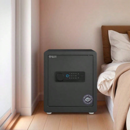 1.93 Cuft Safe Box, Security Electronic Steel Home Safe, Anti - Theft Digital Security Lock Box with Alert System, Removable Shelf, Mute Function, Personal Document Safes Money Jewelry