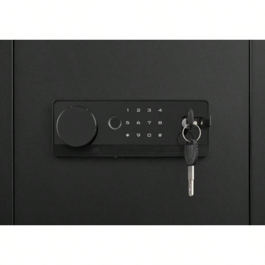 1.93 Cuft Safe Box, Security Electronic Steel Home Safe, Anti - Theft Digital Security Lock Box with Alert System, Removable Shelf, Mute Function, Personal Document Safes Money Jewelry