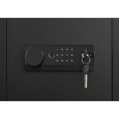 1.93 Cuft Safe Box, Security Electronic Steel Home Safe, Anti - Theft Digital Security Lock Box with Alert System, Removable Shelf, Mute Function, Personal Document Safes Money Jewelry