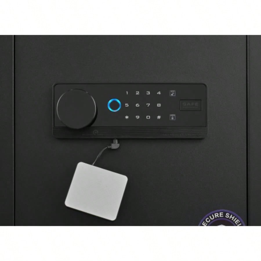 1.93 Cuft Safe Box, Security Electronic Steel Home Safe, Anti - Theft Digital Security Lock Box with Alert System, Removable Shelf, Mute Function, Personal Document Safes Money Jewelry