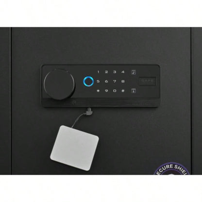 1.93 Cuft Safe Box, Security Electronic Steel Home Safe, Anti - Theft Digital Security Lock Box with Alert System, Removable Shelf, Mute Function, Personal Document Safes Money Jewelry