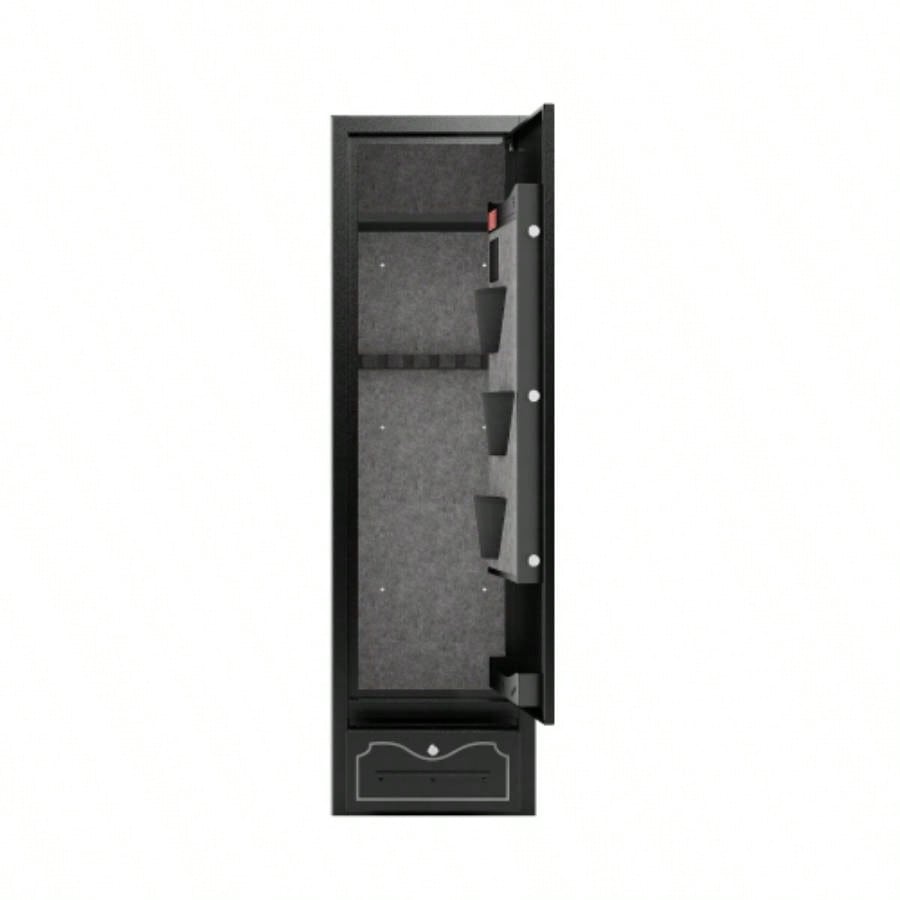 8 - Gun Capacity Rifle Safe. Holds Rifles, Pistols, Shotguns. Digital Lock Quick Access. Removable Shelf. Special Gun Rack Scoped Rifles. Plus, a Handy Storage Drawer