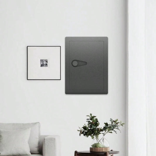 Wall Safes Between Studs, Hidden Safe with Digital Keypad, Removable Shelves, In Wall Safe Firearms, Gun, Valuables Black