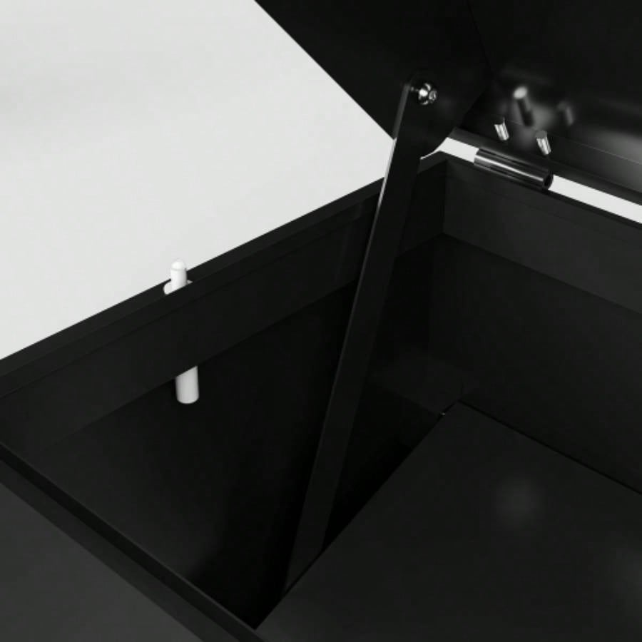 Outdoor Parcel Drop Box, Courier Locker with Mechanical Lock, Floor Standing Parcel Locker, Size 36.6x 15.75x 15.75 Burglar Resistant Stopper, Porch Curbside