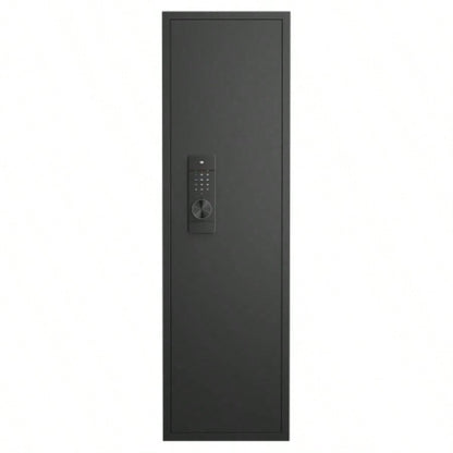 53 Passwod Panel In - Wall Safe, Hidden Wall Gun Safe Rifles with Adjustable Shelves, Assembled Storage Multifunctional Wall Safe and Valuables Black - Digital