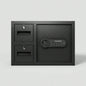 Steel Security Safe and Lock Box with Electronic Keypad - Secure Cash, Jewelry, ID Documents, Black, 1.85 Cubic Feet