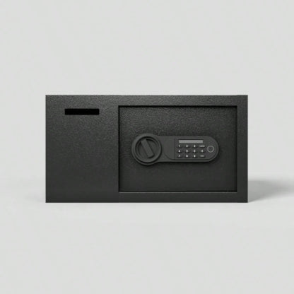Steel Security Safe and Lock Box with Electronic Keypad - Secure Cash, Jewelry, ID Documents, Black, 1.16 Cubic Feet
