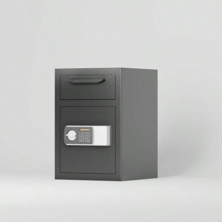 Digital Depository Safe Made of Carbon Steel Electronic Code Lock Depository Safe with Deposit Slot Depository Box Home Hotel Restaurant and Office