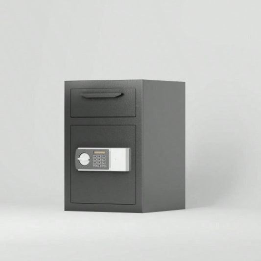 Digital Depository Safe Made of Carbon Steel Electronic Code Lock Depository Safe with Deposit Slot Depository Box Home Hotel Restaurant and Office