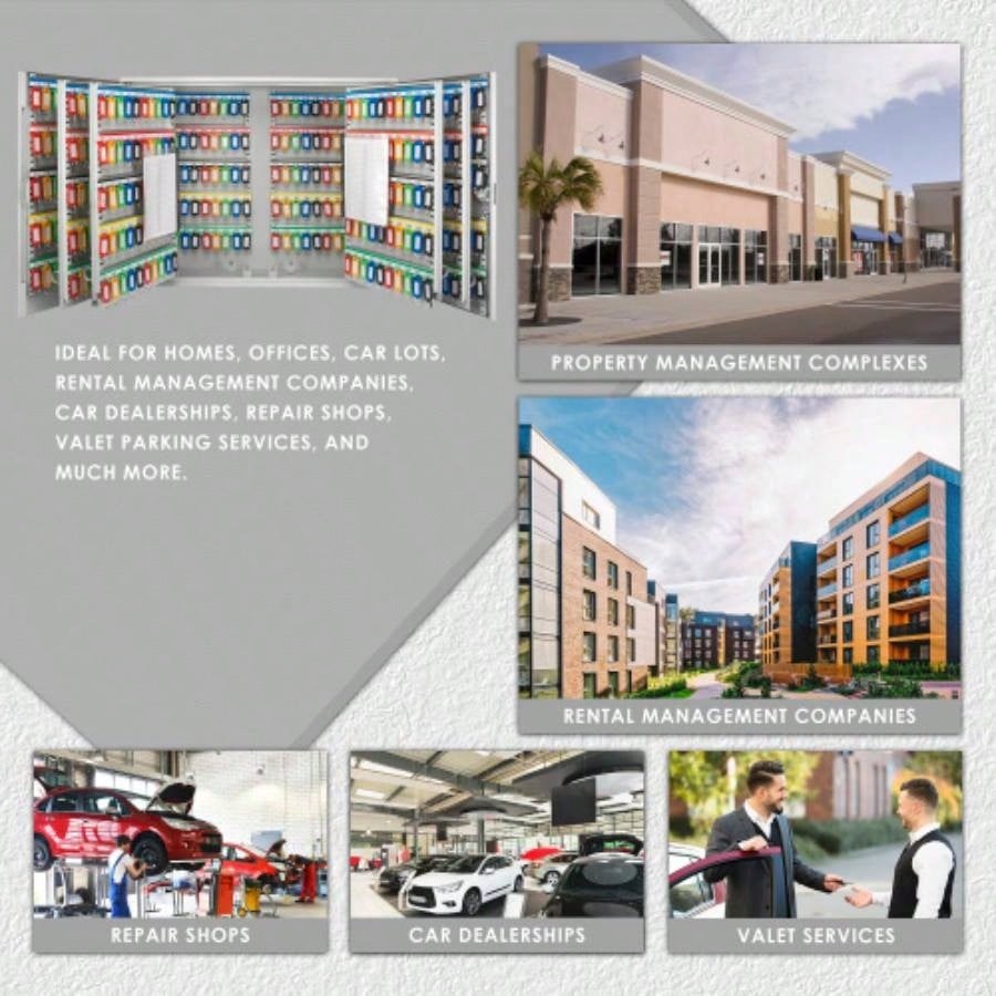 600 Key Adjustable Key Cabinet With Key Lock