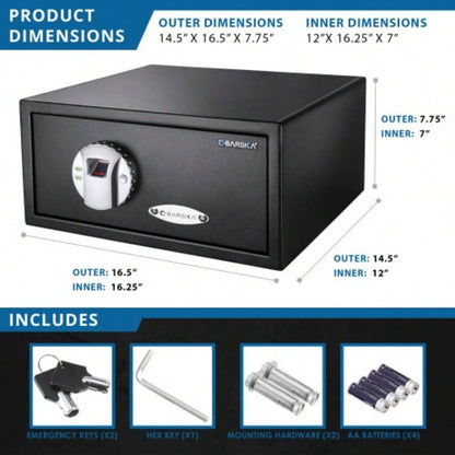 0 79 Cu Ft Biometric Security Safe