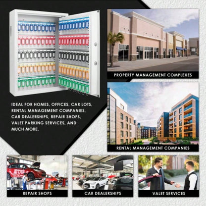 Keys Key Cabinet Digital Keypad Wall Safe White