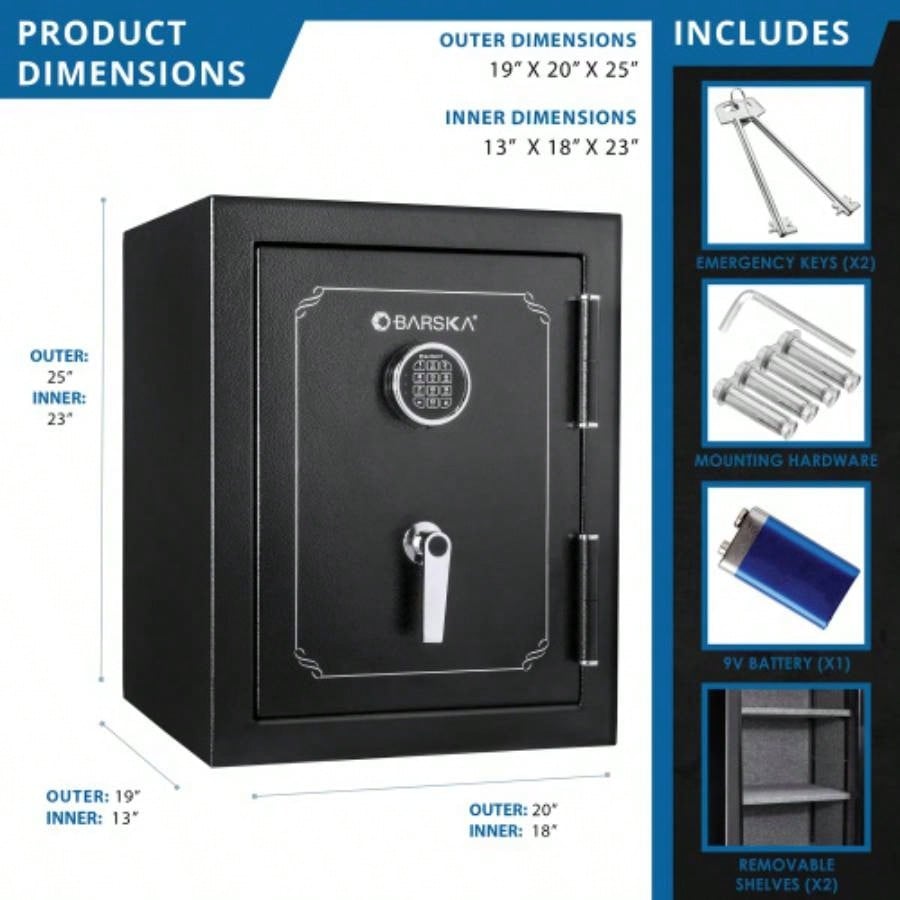 3.51 CUBIC FT FIREPROOF SAFE