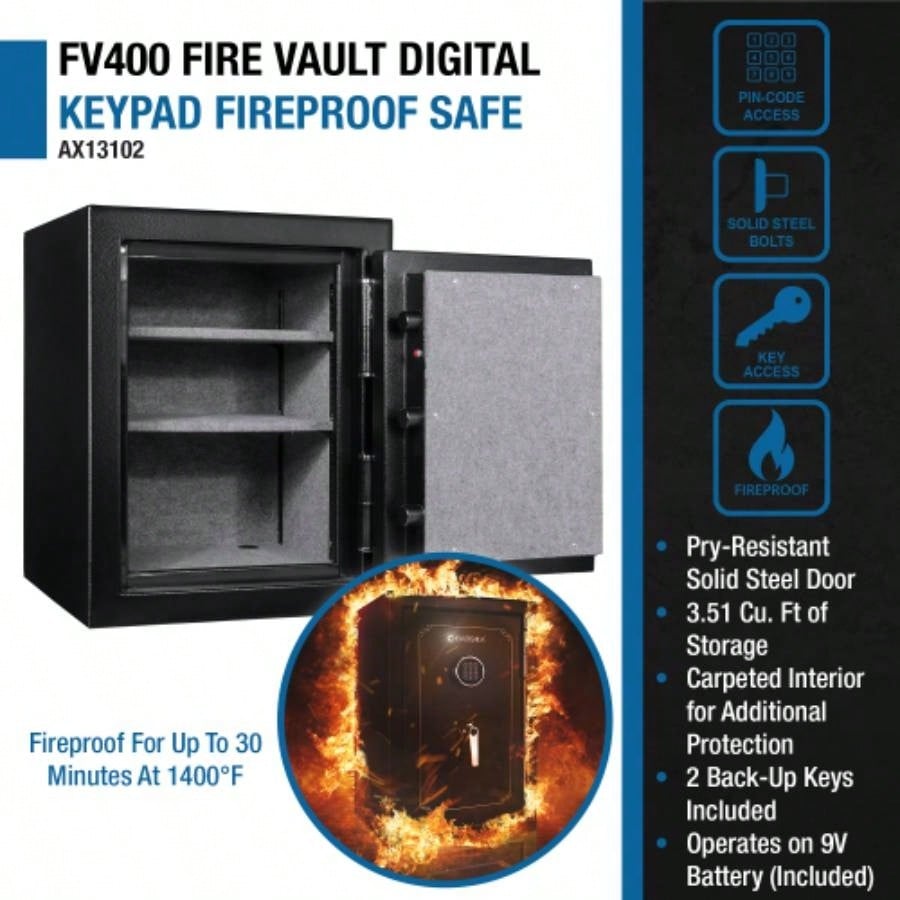 3.51 CUBIC FT FIREPROOF SAFE