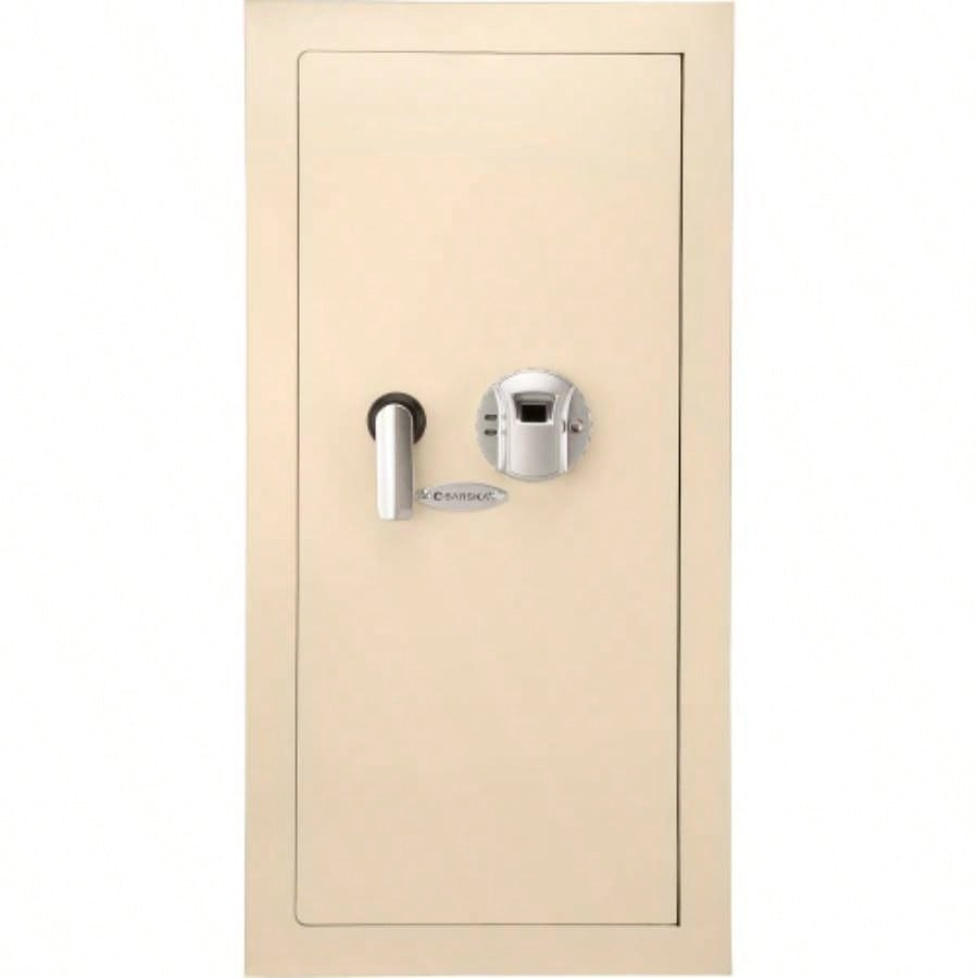 0.82 CUBIC FT BEIGE BIOMETRIC WALL SAFE