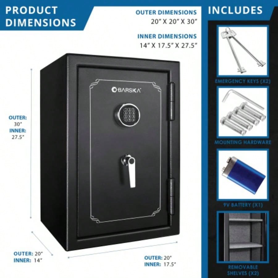 4.39 CUBIC FT FIREPROOF SAFE