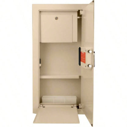 0.82 CUBIC FT BEIGE BIOMETRIC WALL SAFE