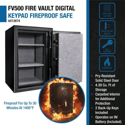 4.39 CUBIC FT FIREPROOF SAFE