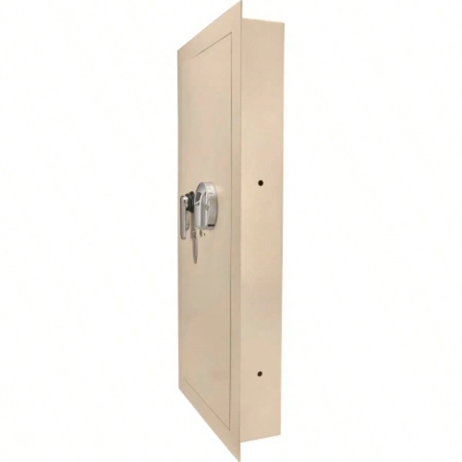 0.82 CUBIC FT BEIGE BIOMETRIC WALL SAFE