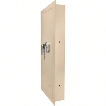 0.82 CUBIC FT BEIGE BIOMETRIC WALL SAFE