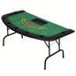 Soozier Poker Table Foldable, 72 Blackjack Table Players with Chip Cup Holder, Green Felt