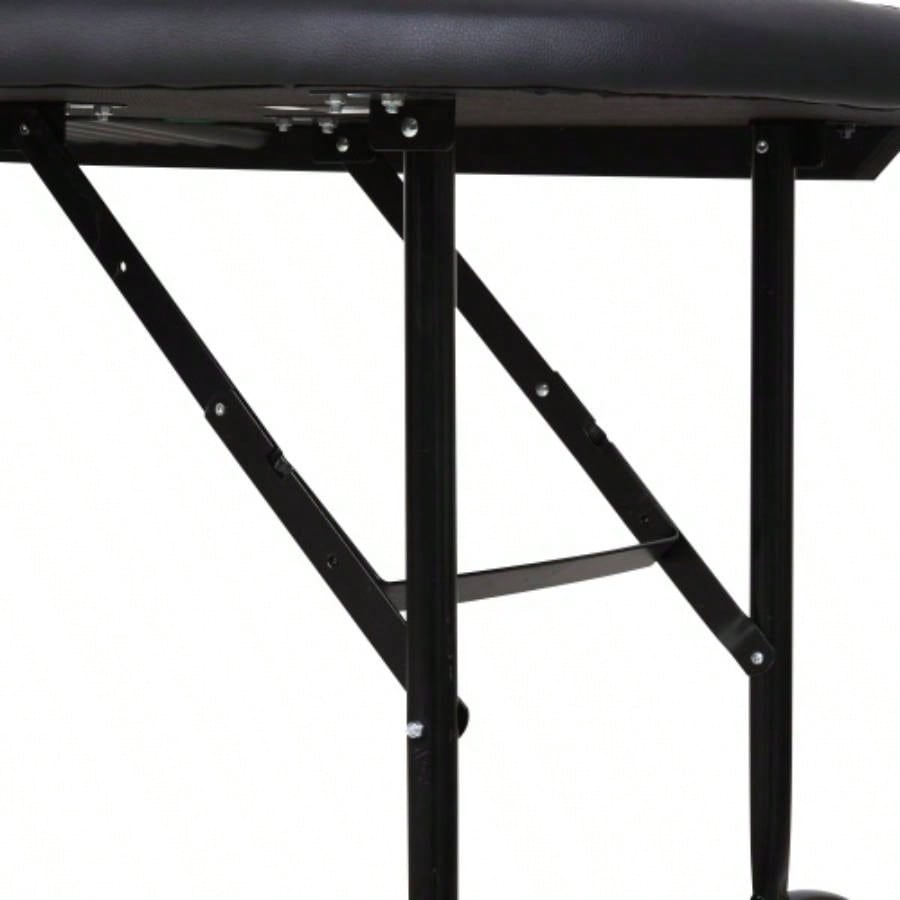 Soozier Poker Table Foldable, 72 Blackjack Table Players with Chip Cup Holder, Green Felt