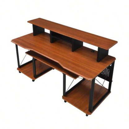 Megara Cherry Black Music Desk