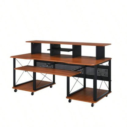 Megara Cherry Black Music Desk