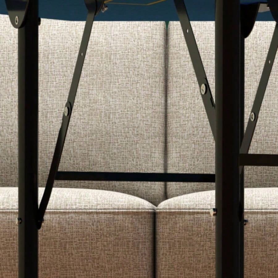 Soozier Poker Table Foldable 47 Octagon Casino Table Blackjack Texas Holdem Poker Table 8 Players with Chips Tray and Cup Holders, Blue