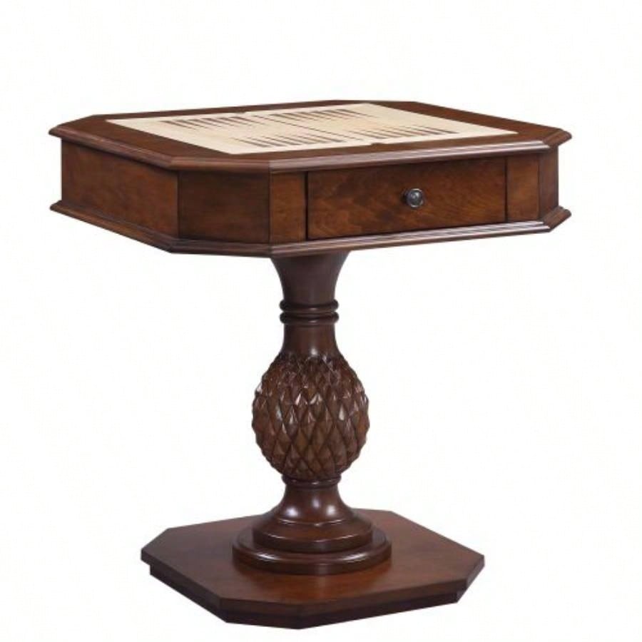 Cherry Reversible Chess Checker Game Table/Game Tray Chess Fingures Not Included