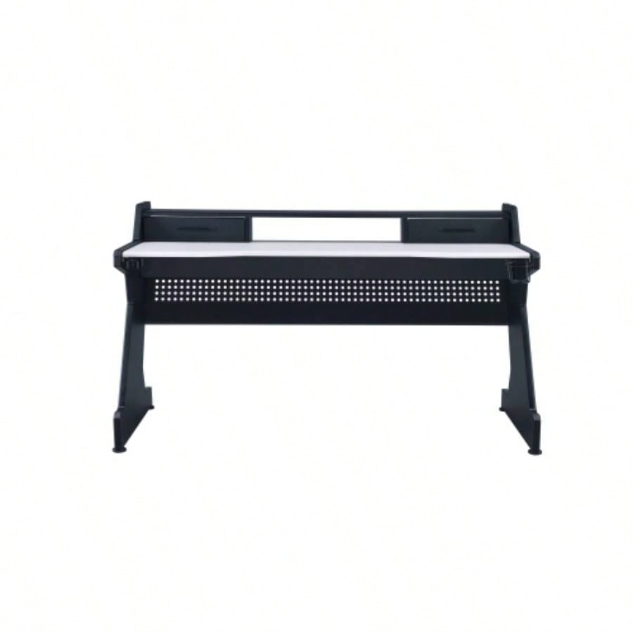 Black and White 2 - Drawer Gaming Desk