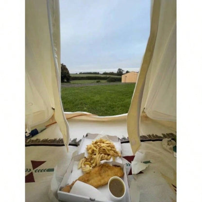 SAMHAIBEI Bell Tent 4 Season 9.85ft Glamping Tent, Hot Tent, Family Camping, Hiking, Canvas Tent with Aluminum Pole. Support Camouflage Fabric Customization