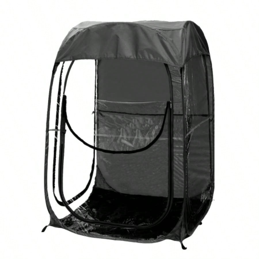 Portable Up Sports Tent, Shelter Outdoor Sports Events, Fishing and Camping, from Cold Wind and Rain, Black